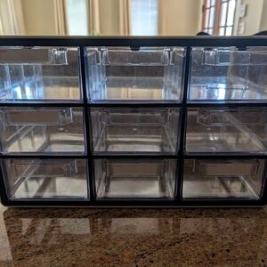 Black Multi-Drawer Storage Organizer